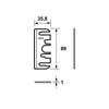 Afbeeldingen van Axa Onderlegplaat 1mm kunststof wit voor scharnier 89 x 89mm 1143-01-95