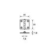 Afbeeldingen van Axa Scharnier topcoat gegalvaniseerd 51 x 51mm 1103-22-23/E