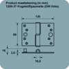 Afbeeldingen van Axa Veiligheidskogelstiftpaumelle topcoat gegalvaniseerd links 89 x 125 x 3mm SKG*** 1200-37-23/V4E