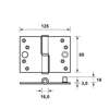 Afbeeldingen van Axa Veiligheidskogelstiftpaumelle topcoat gegalvaniseerd rechts 89 x 125 x 3mm SKG*** 1200-27-23/V4E