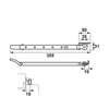 Afbeeldingen van Axa Raamuitzetter Habilis lengte 355mm buitendraaiend grijs voor draairaam smal kozijnhout 2635-31-49