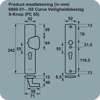 Afbeeldingen van Axa Veiligheidsbeslag s-knop omkeerbaar F1 PC72mm 6660-51-11/72