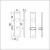 Afbeeldingen van Ami kortschild wc 180/41 rh 8x63 zwart