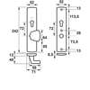 Afbeeldingen van Axa Veiligheidslangschilds knop omkeerbaar -F1 PC72mm 6650-42-11/72