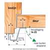 Afbeeldingen van Secustrip Plus buitendraaiend wit lengte 2300mm terugligging 14-20mm SKG* 1010.172.02