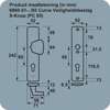 Afbeeldingen van Axa Veiligheidsbeslag s-knop omkeerbaar F1 PC72mm 6660-51-11/72