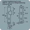 Afbeeldingen van Axa Veiligheidsbeslag s-knop omkeerbaar F1 PC72mm 6660-51-11/72