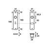 Afbeeldingen van Axa Binnenbeslag toiletschild wc afstand 63mm stift 8mm F1 6350-48-91/63E