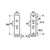 Afbeeldingen van Axa Veiligheids Kortschild Kruk F1 PC55mm 6670-10-11/55