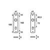 Afbeeldingen van Axa Binnenbeslag F1 sleutelgatafstand 72mm 6350-30-91/72E